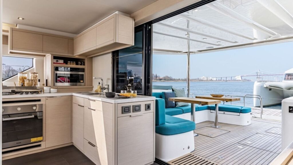 Galley on board LULU