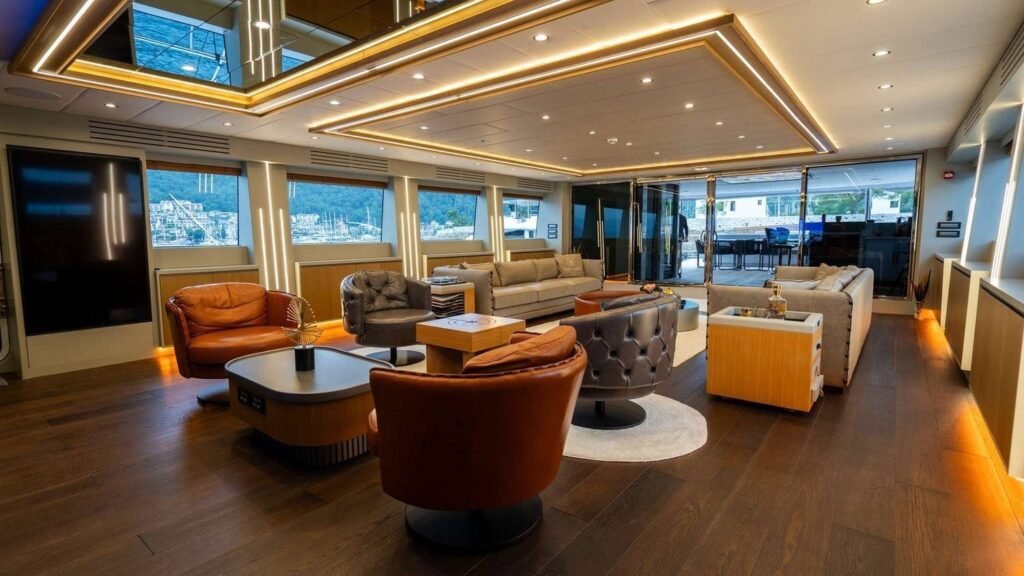 North Wind main salon with panoramic windows