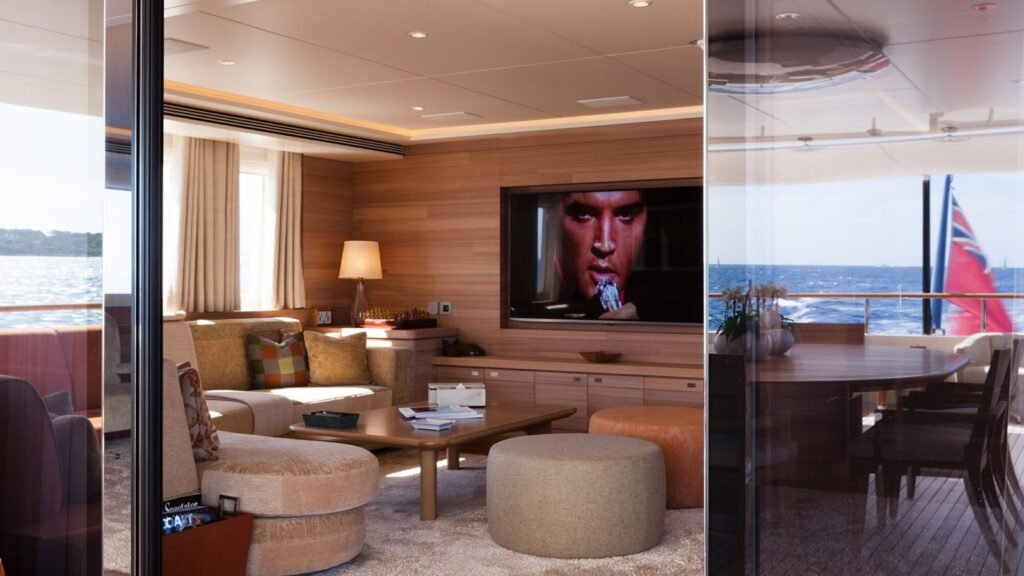 BIJIN Heesen yacht charter - Upper Deck Salon