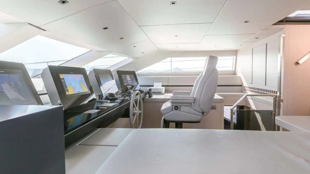 COOL Sanlorenzo 37m motor yacht sky lounge