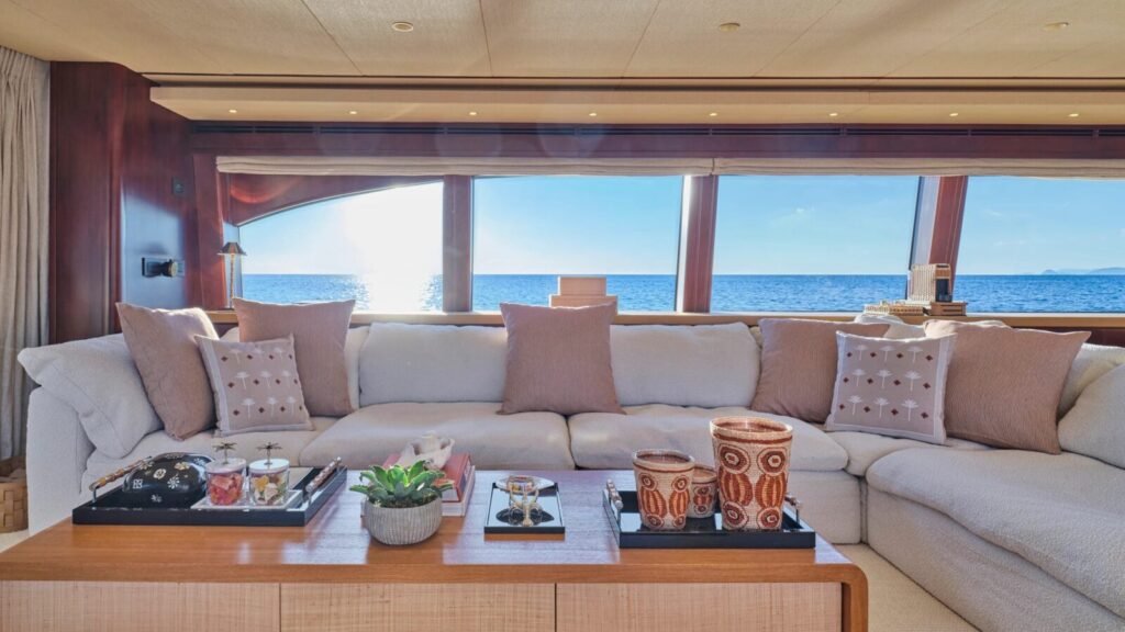 MALEN main salon with sea views