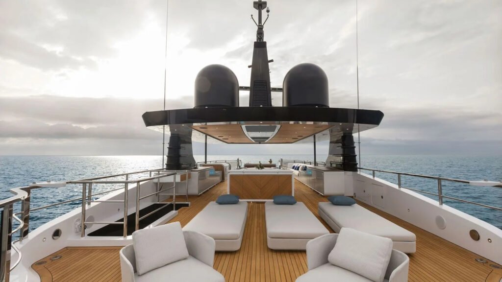 MAVERICK - aft deck lounging