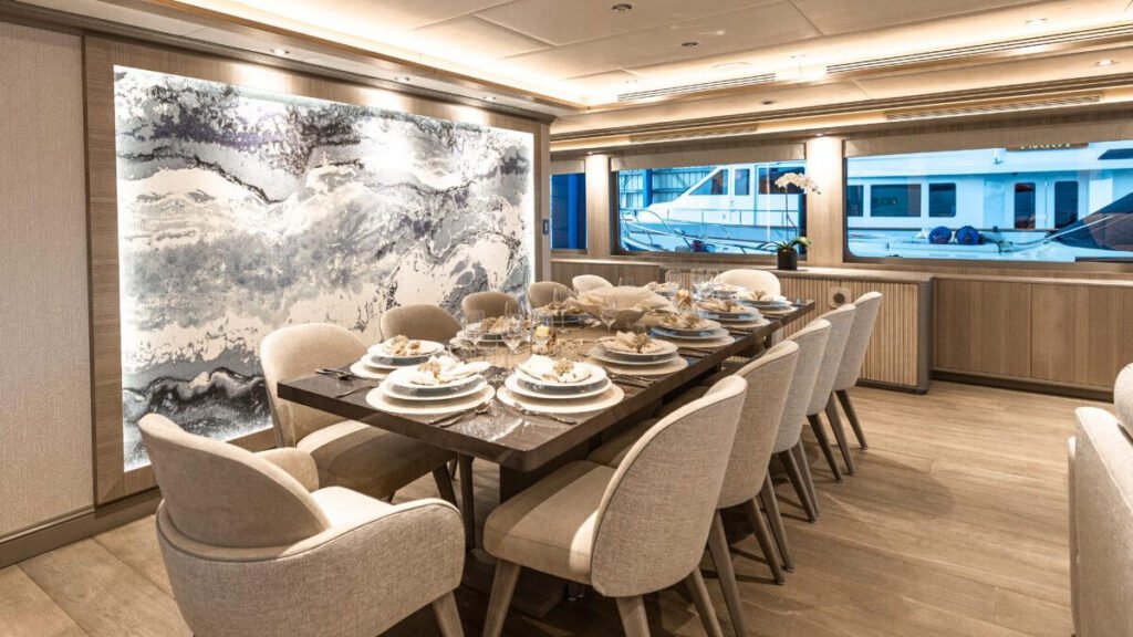 NO BAD IDEAS formal dining in the main salon