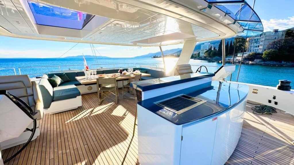 NALA ONE Flybridge View Aft