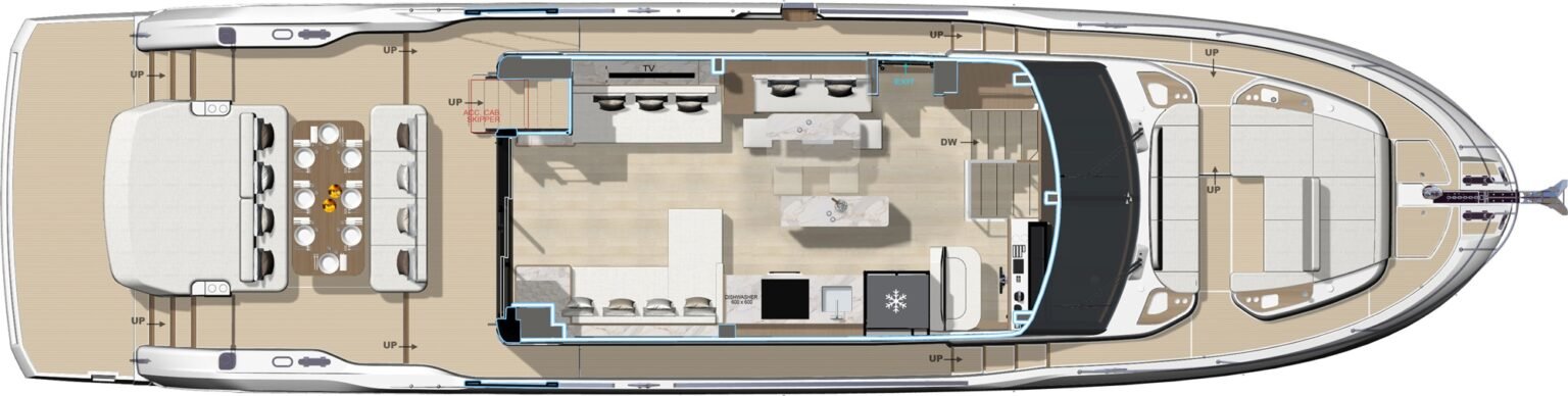 prestige_f67_main_deck_classic_galley