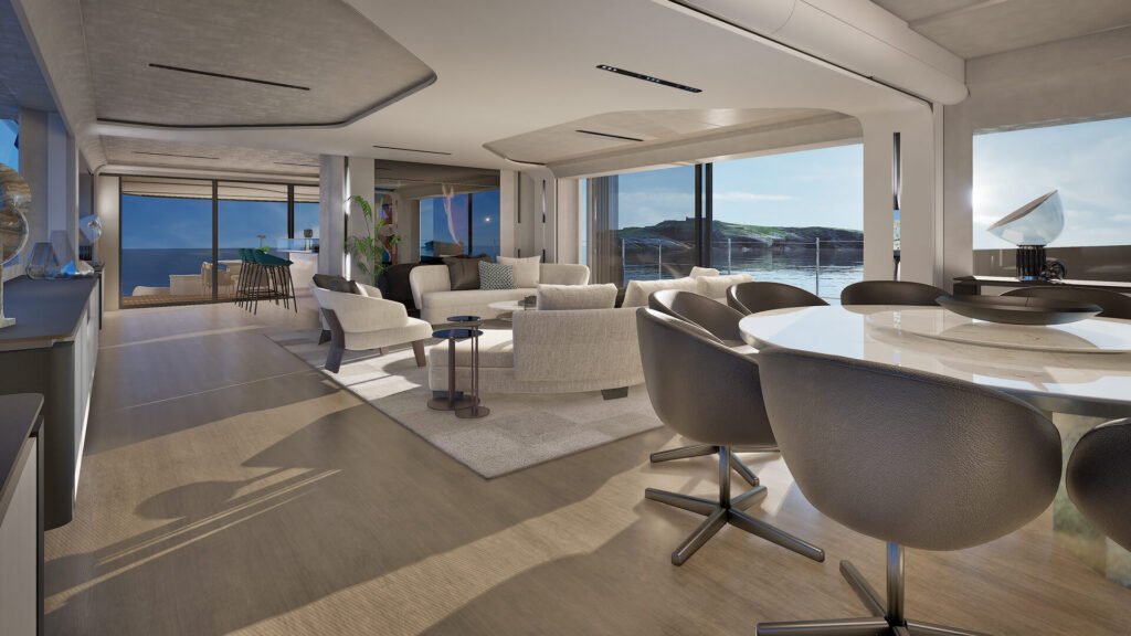ISA Viper 130 main deck living